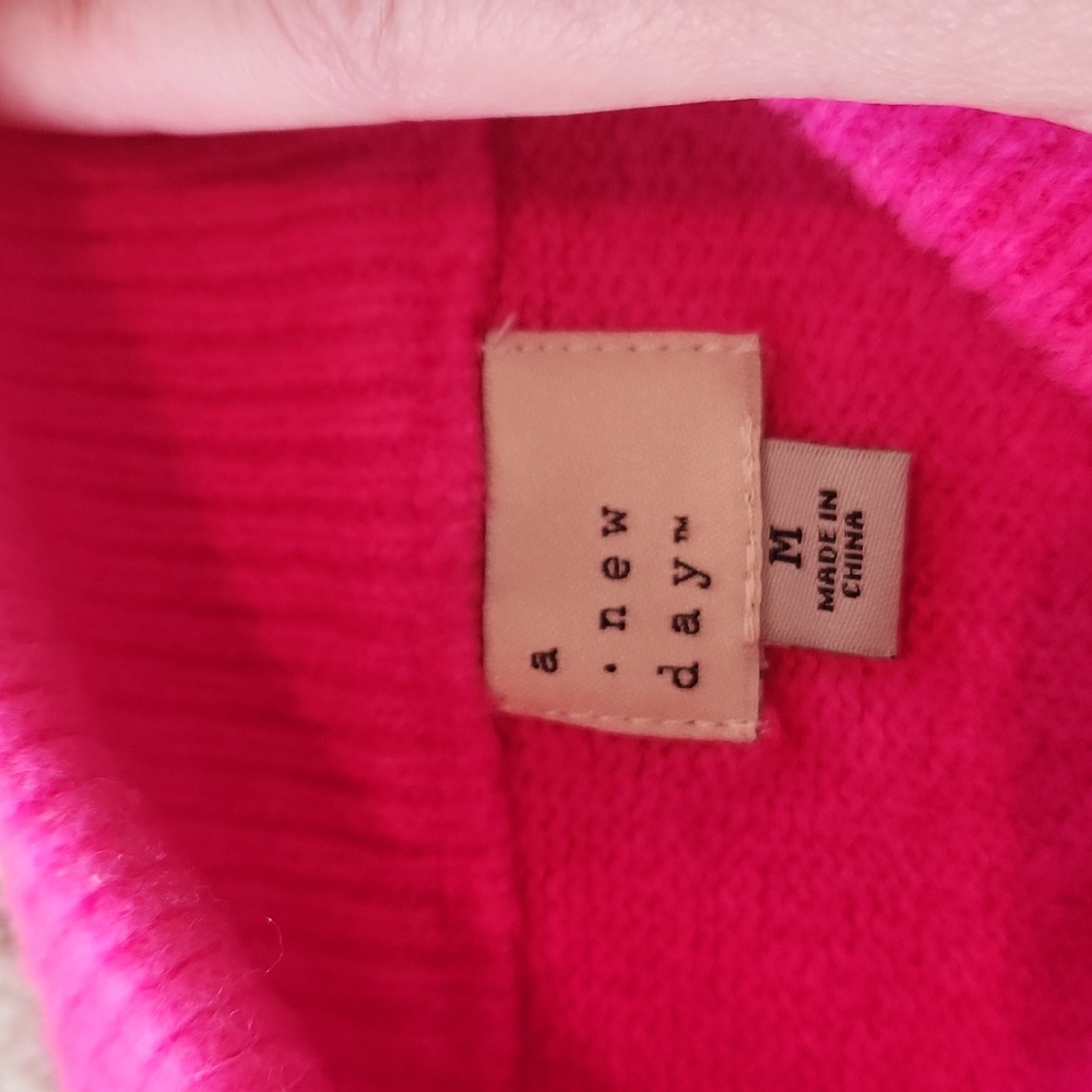 NWOT - Barbie Pink Winter Sweater - Picture 3 of 3